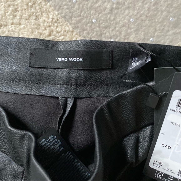 Vero Moda Faux Leather Pants - Picture 8 of 15